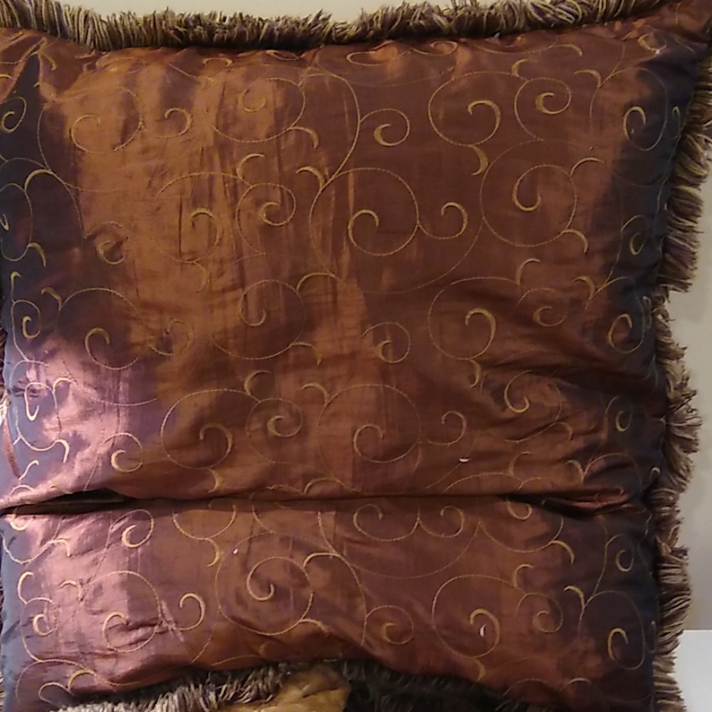 SOLD (5) Custom Made Pillow Shams. Reversible